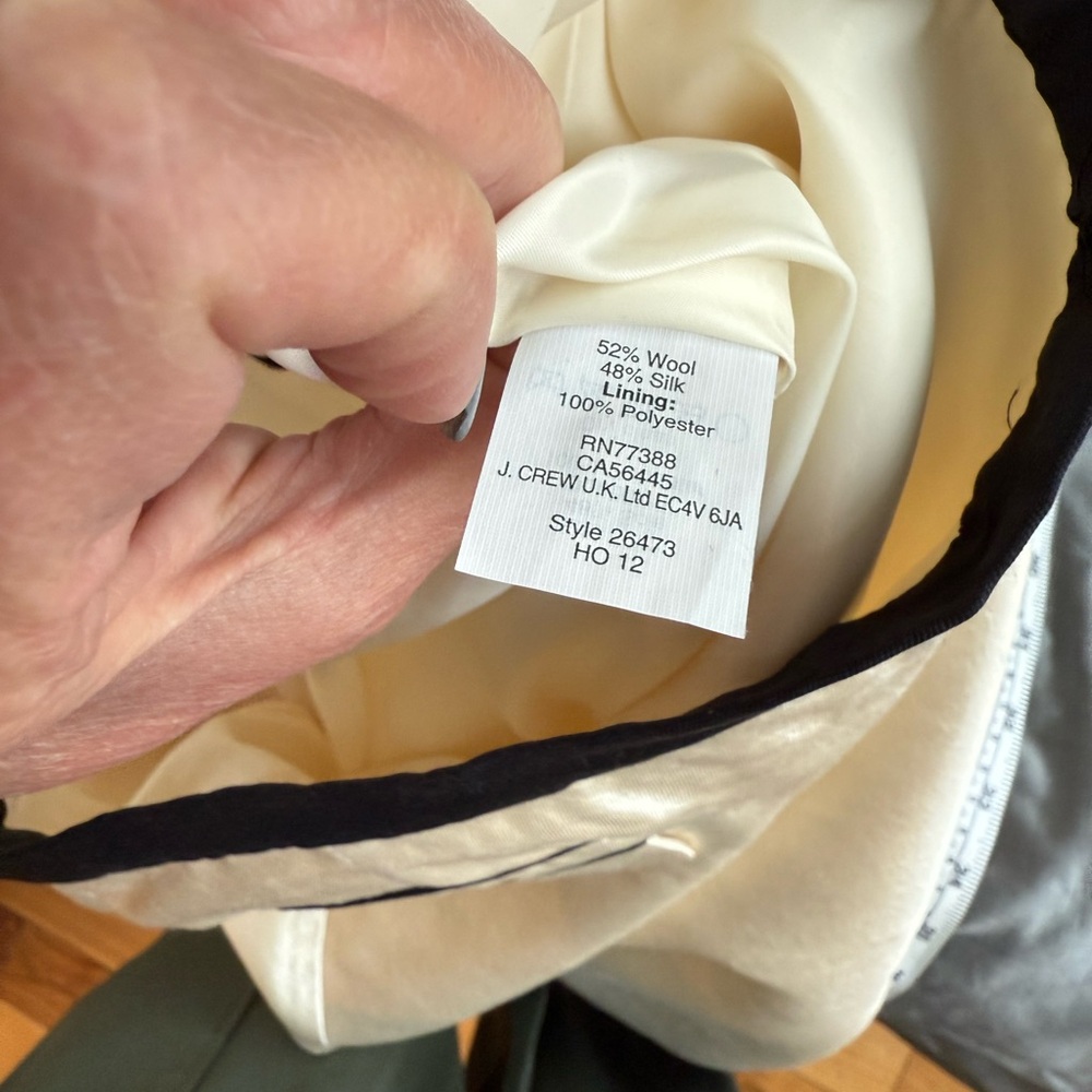 J. Crew Ivory Skirt with Black Accents - Picture 5 of 5
